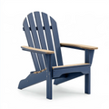Fauteuil de jardin Adirondack 83 x 76 x 98 cm en bois bleu style classique